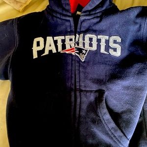 Boys 4T New England Patriots Zip Up Hoodie